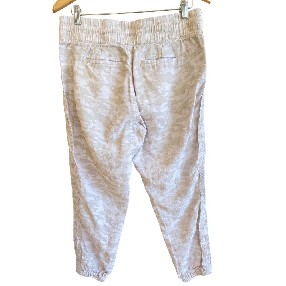Athleta Camo Cabo Linen Jogger Women’s 10 Athleisure Travel Pant Worn Once! - Picture 4 of 12